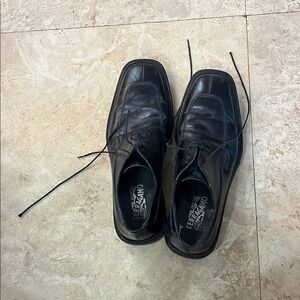 Salvatore Ferragamo Men's Black Leather Shoes